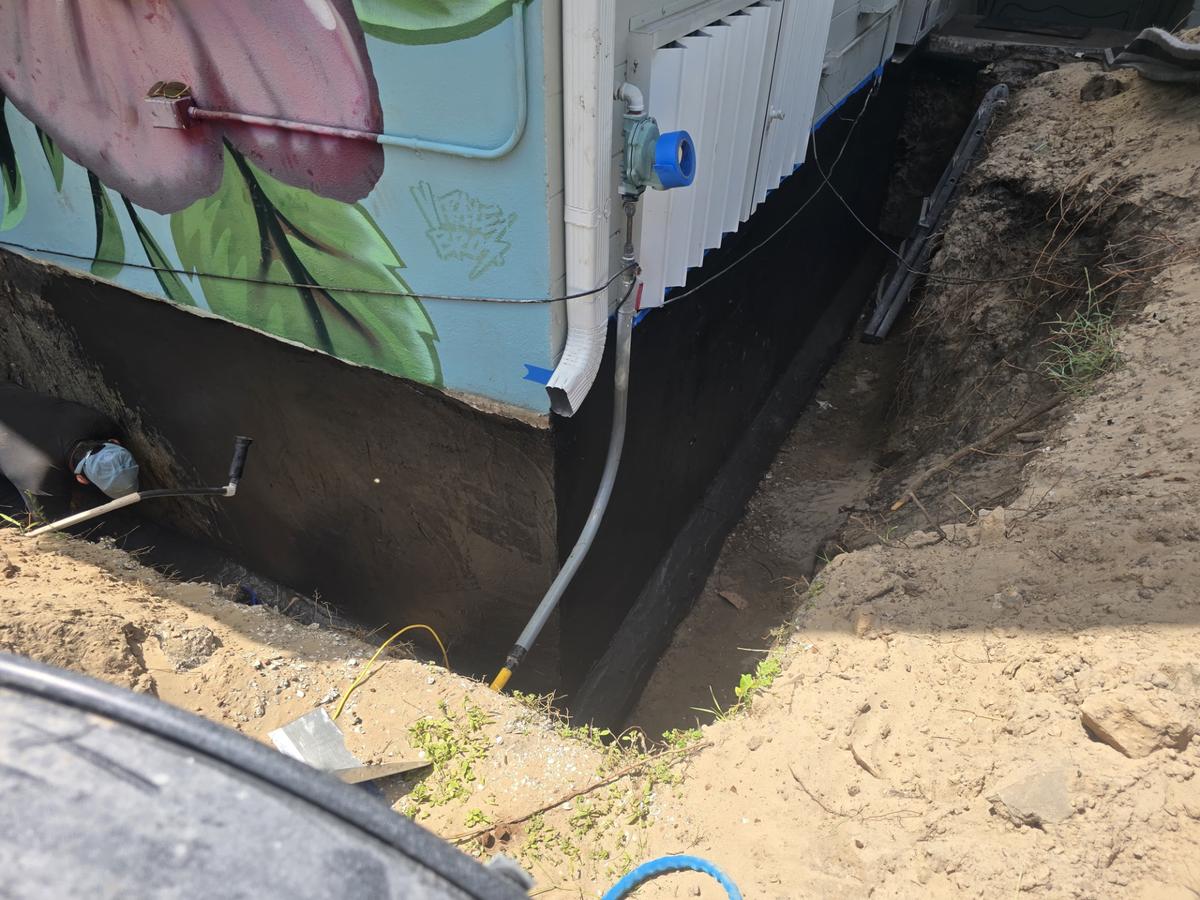 Waterproofing membrane foundation